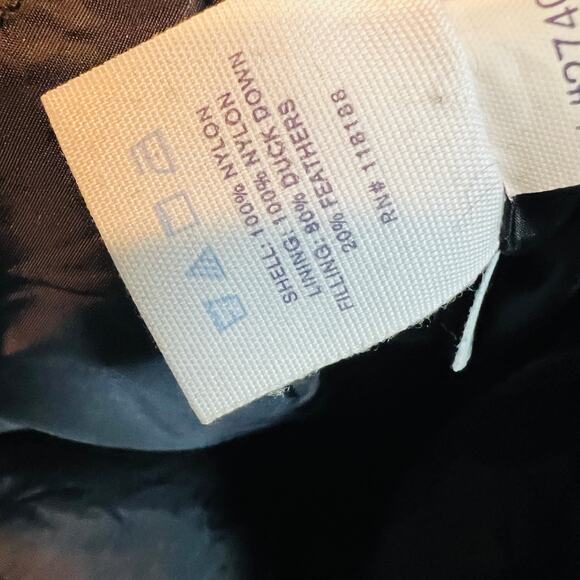 Martin + OSA Duck Down Puffer Jacket Vertical Zip Pockets Black - XS - Picture 8 of 8